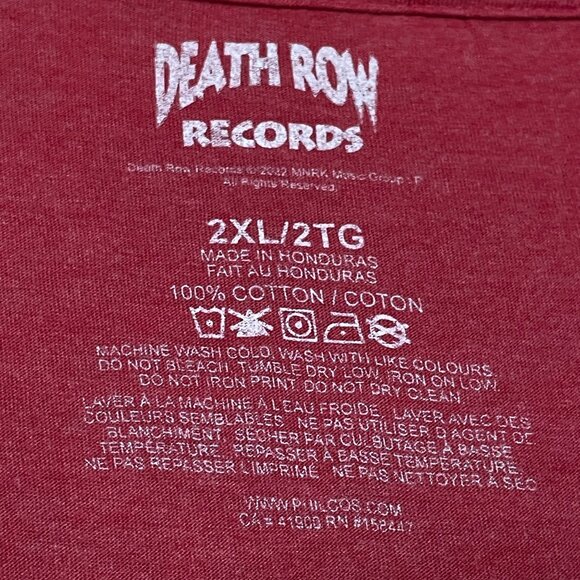 Death Row Records 1991 Rap T-shirt size 2XL - Picture 3 of 4